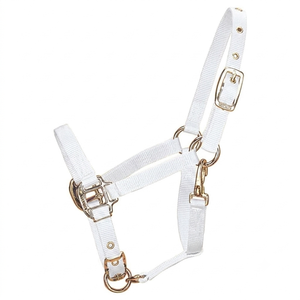 Produits équestres personnalisés, harnais de cheval en nylon blanc imperméable, sangle en nylon durable, toutes tailles - Product Image 1