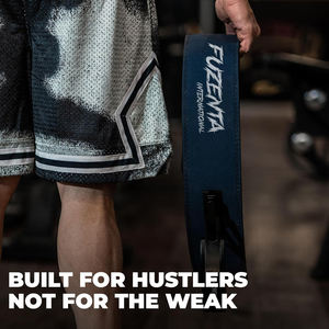 เข็มขัดยกน้ำหนักคุณภาพดีที่สุด พร้อมโลโก้สั่งทำพิเศษ  วัสดุหนังแท้  หัวเข็มขัดแบบคันโยก  เหมาะสำหรับการออกกำลังกายแบบพาวเวอร์ลิฟติ้ง  เข็มขัดฟิตเนสระดับมืออาชีพ - Product Image 6