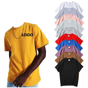 Camiseta de Poliéster para Hombre, Corte Holgado, Color Sólido, Cuello Redondo, Manga Corta, Informal, Transpirable, Tejida, 180g, Impresión Serigráfica - Product Image 1