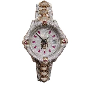 2025 testeur de passe automatique mécanique 11 Style Hip Hop glacé crâne VVS Moissanite cadran affichage laboratoire cultivé diamant montre Reloj - Product Image 1