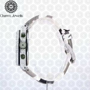 Charm_Jewells Men's Luxury Vintage Stainless Steel Watch 40mm Case Mechanical Movement <b>Chronograph</b> Sapphire Crystal Dial Analog - Product Image 4