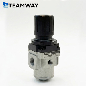 PR3000-03ควบคุมความดันอากาศ teamway posu-วาล์วควบคุมนิวเมติกส์ความแม่นยำพร้อมมาตรวัดความดัน - Product Image 3