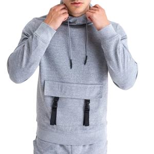 Conjuntos de Sudaderas Cómodas para Hombre, Logotipo Personalizado, 100% Algodón, Chándales Deportivos, Conjunto Corto de Dos Piezas, Sudadera con Capucha y Pantalones Cortos para Hombre - Product Image 1
