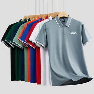 Polo en coton 100% pour homme, décontracté, manches courtes, été, logo personnalisé OEM - Product Image 1