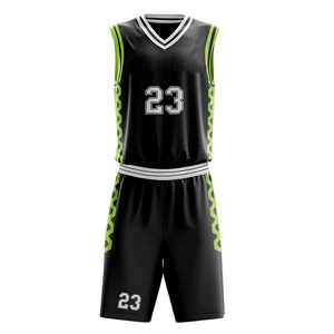 Uniformes de Baloncesto al por Mayor 2026, Ropa Deportiva Negra Sublimada, Uniformes de Baloncesto OEM 100% - Product Image 6