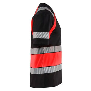 เสื้อยืดผ้าฝ้ายโพลีเอสเตอร์สะท้อนแสง Hi Vis สำหรับผู้ชาย เสื้อผ้าทำงานเพื่อความปลอดภัยมองเห็นได้ชัด เสื้อยูนิฟอร์มก่อสร้าง เสื้อยืดนิรภัยบนท้องถนน - Product Image 3