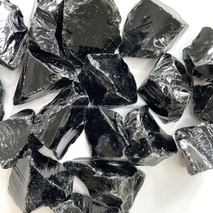 Obsidienne noire pierres brutes 50-150mm pierre brute en gros roches de Quartz pierres brutes minéraux cristaux méditation Reiki morceaux - Product Image 1