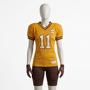 Camiseta de Fútbol Americano Amarilla para Hombre, Número Personalizado, Ropa Deportiva, Uniforme de Equipo de Alto Rendimiento - Product Image 4