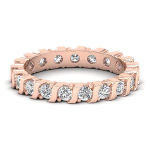 Anillo de Eternidad REYES de Lujo Único en Oro Amarillo Sólido de 14k con Moissanita de Corte Brillante Redondo de 1Ct, Joyería para Regalo de Compromiso o Boda - Product Image 6