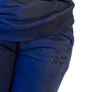 <b>Womens</b> <b>Navy</b> Blue <b>Hoodie</b> Tracksuit Set Long Sleeve Pullover <b>Hoodie</b> Jogger Pants Casual Two Piece Athletic Sportswear Outfit - Product Image 3