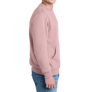 Sweat-shirt pour homme de qualité supérieure, couleur unie, col rond, style pull-over en coton mélangé, confort décontracté, toucher doux, sweat-shirt pour homme - Product Image 6
