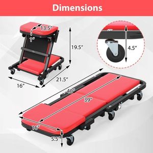 Sgabello Pieghevole Z Creeper per Officina e Garage - Product Image 6