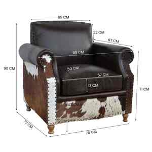 Sofá Esquinero Inflable de Cuero Vacuno de Lujo Moderno con Cojín de Poliéster Ajustable en Forma de L, un Asiento y Patas de Madera - Product Image 4