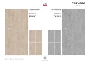 Carreaux de porcelaine de luxe à effet mat, grand format 600x1200, pour sols et murs, salon, cuisine, salle de bain et intérieur. - Product Image 3