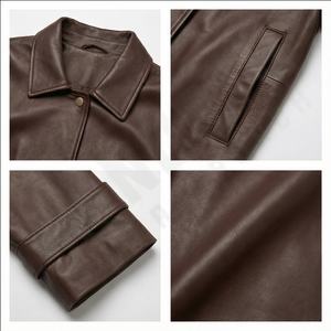 Professionnel fabrique femme mode veste en cuir nouveauté personnalisé véritable cuir de vachette vestes pour femmes dames - Product Image 4