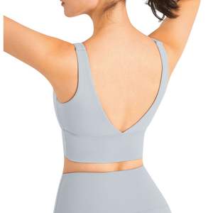 Sujetador Deportivo Sin Costuras de Primera Calidad para Mujer, Personalizado al por Mayor, de Spandex y Poliéster, Transpirable, para Fitness y Yoga - Product Image 5