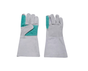 High Quality High Heat Resistance Anti-Cut Anti-Smash Breathable/Comfortable Fleece Lined Golden Cowhide Leather Welding <b>Gloves</b> - Product Image 1