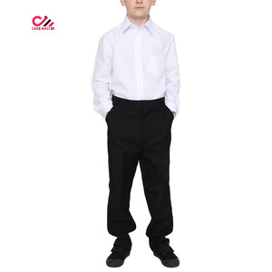 Chemise d'école à col rabattu et boutons de qualité supérieure avec ensemble de pantalon pour adultes et garçons, avec options de personnalisation - Product Image 4