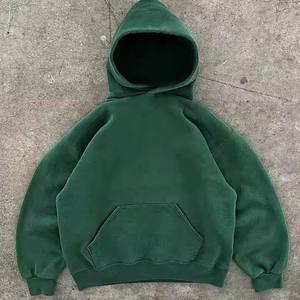 Fabricación de Sudaderas con Capucha Cortas y Holgadas de Alta Calidad, sin Cordones, Lisas, de Algodón Grueso de 480-500 g/m², Estilo Oversize - Product Image 4