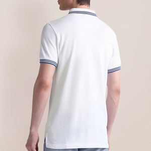 เสื้อโปโลผู้ชายคุณภาพสูง ผ้าฝ้าย 100% สีสันหลากหลาย รับสั่งทำ ปักโลโก้ OEM  แบบเรียบ - Product Image 4