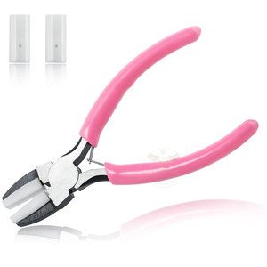 Alicates de Punta Plana para Joyería con 2 Puntas de Repuesto, Alicates de Mandíbula Suave de 5 Pulgadas - Product Image 1
