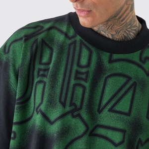 T-shirts graphiques à manches courtes Hip Hop style urbain, coupe classique, 100% coton, en promotion, fournisseur direct d'usine - Product Image 5