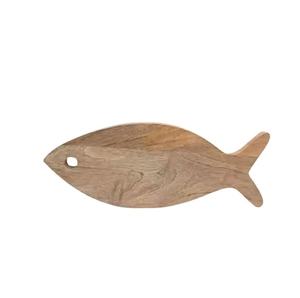 Tabla de cortar de madera Premium en forma de pez natural, utensilios de cocina, tabla de servir con orificio colgante para el hogar, hoteles y restaurantes - Product Image 1