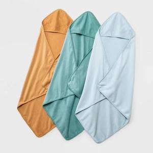 Direct Factory Organic Cotton Baby Hooded <b>Towel</b> Elephant Soft Embroidered Absorbent Infant Bath <b>Wrap</b> OEM - Product Image 1