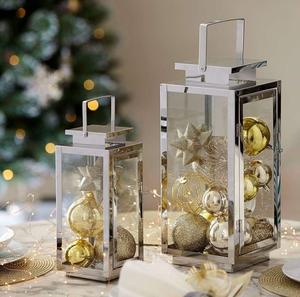 Lanternes en métal cuivre de luxe, nouvelle arrivée, avec panneaux en verre – Lanternes décoratives modernes pour la maison et les mariages - Product Image 6