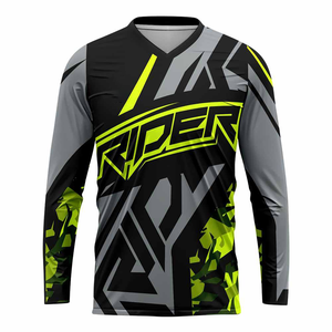 เสื้อเจอร์ซีย์ดาวน์ฮิลล์แบบระบายอากาศสั่งทำขายส่ง ทรงหลวม สำหรับ MTB BMX มอเตอร์ไซค์วิบาก มอเตอร์ครอส - Product Image 4