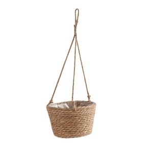 Handmade Jute Rope Hanging Planter <b>Basket</b> Natural Woven Plant Hanger Indoor Outdoor Decor <b>Flower</b> Pot Holder <b>For</b> Garden Use - Product Image 2
