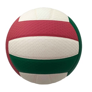 Ballon de volley-ball professionnel de compétition de qualité supérieure, avec couleurs et logo personnalisés, cousu à la machine. - Product Image 6