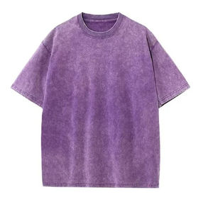 เสื้อยืดผู้ชายทรงหลวมแบบสั่งทำพิเศษ เนื้อผ้าคอตตอนหนา แขนสั้น สกรีนโลโก้ตามสั่ง ปรับแต่งได้ - Product Image 2