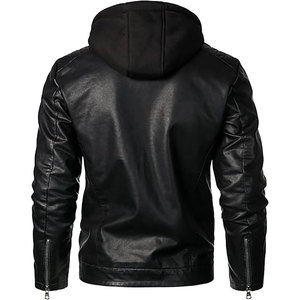 High Quality Eco-Friendly Fashion Men's <b>Winter</b> Plus Size Genuine Leather Bomber Jacket Breathable Quick Dry - Product Image 5