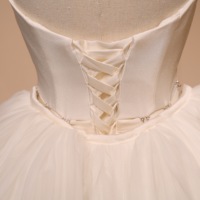 Robe de mariée sirène 2-en-1 sans bretelles en satin simple avec jupon en tulle détachable, grande taille, traîne chapelle, sur mesure, vente en gros