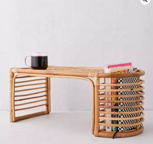 Table basse en rotin naturel en osier de luxe/ensembles de Table de canapé pour la décoration de la maison/Villa/hôtels - Product Image 5