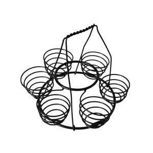 Premium Iron Egg <b>Storage</b> <b>Basket</b>, Rust Resistant Kitchen Organizer with Handle - Product Image 3