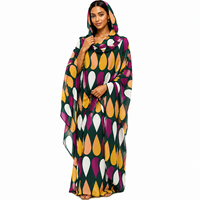 Toub Soudanais Léger et Modeste, Direct Usine, 4,5 Mètres, Imprimé Numérique, Ensemble Tobe Africain pour Femmes Musulmanes, Voile Japonais, Usage Quotidien