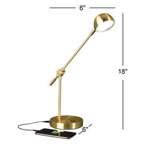 Lámpara de Mesa de Latón Macizo de Lujo con Elegante Pantalla de Tela, Iluminación Moderna para Mesita de Noche y Sala de Estar - Product Image 2