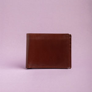 Cartera de Bolsillo para Hombre de Cuero Genuino de Diseño Especial, Tarjetero Color Marrón, Producto de Primera Calidad - Product Image 2