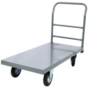 Carrello Piattaforma Industriale Robusto 60x120 cm in Acciaio con Ruote Liscie, Capacità 900 kg, per Stoccaggio Merci - Product Image 1