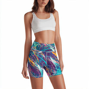 Shorts Deportivos de Compresión para Mujer Regal Three, con Estampado por Transferencia de Calor, Cintura Alta Elástica, Spandex/Algodón, Impermeables, de Secado Rápido, para Natación y Playa - Product Image 2