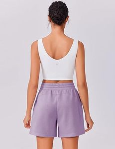 Custom logo Women's Shorts Gym Shorts with Drawstring Fleece Cotton Sweat Shorts for Women High Quality Casual Short <b>Pants</b> Women - Product Image 1