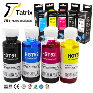 Tatrix GT51 GT52 Compatible Color Water Based Bottle <strong>Refill</strong> Bulk Inkjet <strong>Ink</strong> for HP Tina DeskJet GT 5810 5820 Printer - Product Image 1