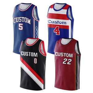Maillot de basket respirant de haute qualité à séchage rapide 100% polyester imprimé par sublimation avec nom du joueur et nom de l'équipe personnalisés - Product Image 6