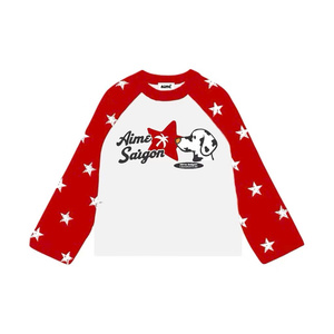 Men's 250GSM Cotton Long Sleeve Printed T-Shirt Casual O-Neck Regular Fit Soft Breathable Knitted Front <b>Logo</b> Daily Wear Haody - Product Image 5