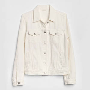 Nouvelle veste en jean pour femme à manches longues avec fermeture éclair, couleur unie, look tendance, design délavé - Product Image 5