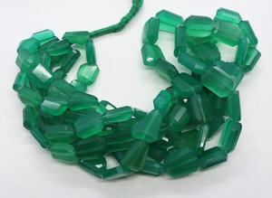 ลูกปัดหินออนิกซ์สีเขียวธรรมชาติทรงเหลี่ยมไม่สม่ำเสมอขนาด 10x14-12x16 มม. ลูกปัดหินออนิกซ์สีเขียวขนาด 18 นิ้ว สำหรับทำเครื่องประดับ - Product Image 6