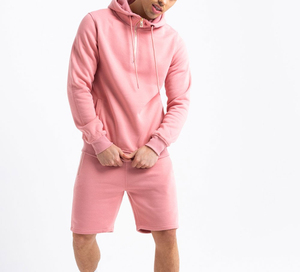 Ensemble sweat à capuche et short sur mesure pour homme, en coton, décontracté, deux pièces, survêtement, vente en gros, approvisionnement en vrac - Product Image 3
