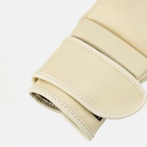 Lightweight High Quality Leather MMA Gloves <b>Hook</b> Loop Closure Hand Grips Unisex <b>Outdoor</b> Use Breathable Martial Arts - Product Image 5